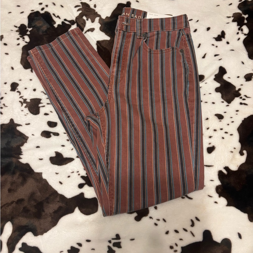 American Eagle striped jeans